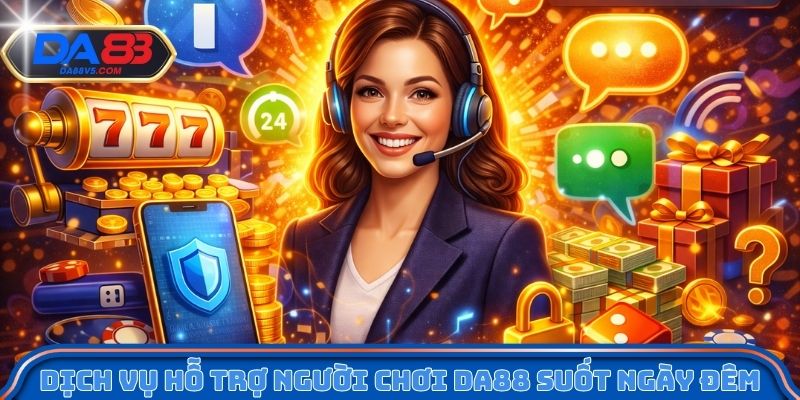 Dịch vụ hỗ trợ người chơi Da88 suốt ngày đêm
