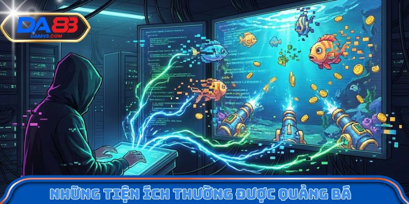 Những tiện ích thường được quảng bá của tool hack bắn cá